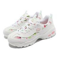 Skechers 休閒鞋 D Lites-Blooming Fields 女鞋 白 花卉限定款 印花 老爹鞋 149794WMLT