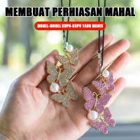 Hiasan Gantungan Spion Mobil Butterfly Imut: Pink Ungu, Aksesoris Mobil Unik untuk Interior Ceria da