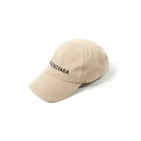 Topi BALENCIAGA TEXT BLACK BEIGE CAP 100% ORIGINAL