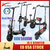 JUESHUAI Electric Scooters 5600W Powerful Dual Motor Adult Scooters Electric 11 Inch Off-road Pneumatic Tires E Scooters