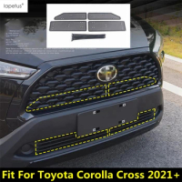 Car Front Insect Insert Screening Mesh Grill Net Dustproof Protective Cover Accessoies Fit For Toyota Corolla Cross 2021 2022