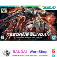 Bandai Original 1/144 HG Reborn Gundam Action Figure Assembly Model Kit Collectible Gifts