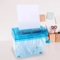 A6 Paper Shredder Manual Office Document Destroyer Receipts Tickets Thick Cardstock Cutting Machine Office Supplies