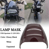 FOR Sportster S 1250 RH1250 RH 1250 2021 2022 Motorcycle Gloss Black Front Mask Headlight Fairing Cover
