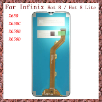 หน้าจอ LCD TFT, 6.52 นิ้ว, สำหรับ Infinix Hot 8 X650C X650B X650D และ Hot 8 Lite X650, จอแสดงผล LCD,