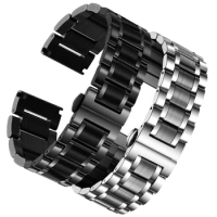 For Diesel DZ4316 DZ7395 DZ7305 24mm 26mm 28mm Butterfly Buckle Stainless Steel Watch Strap Men Metal Solid Wrist Band Bracelet