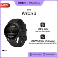 [NEW] OPPO Watch S Smartwatch for Running, Fitness & Health [Ultra-slim Stainless Steel Design, Adva