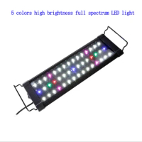 LED Aquarium Light,Sunlight- Moonlight Mode ,Full Spectrum 1-4ft Fish Tank Light For Aquatic Plants,Coral , Extendable Brackets
