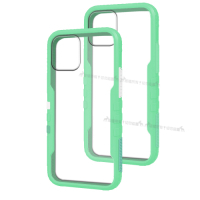 TGViS 極勁2代 iPhone 12 / 12 Pro 6.1吋 共用 個性撞色防摔手機殼 保護殼 (純淨綠)