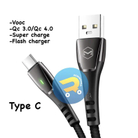 Mcdodo Type C Auto power Off, VOOC-Qc 3.0-Qc 4.0-Flash Charger - Super Charge 5 A Original - Kabel T