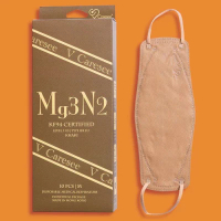 V Caresee 唯心思 【元素】Mg3N2 成人10片 3D口罩 獨立包裝  卡其 10pcs