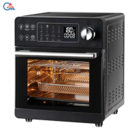 Popular 16 liter chicken rotisserie oven 230 degrees celsius high temperature turkish bread toaster air fryer oven digital