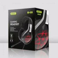 Headphone Headset RH-G10 Super Original Gaming Robot Bass - Black