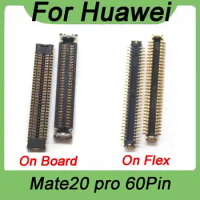 2Pcs USB Charging Port FPC connector For Huawei Mate20 pro charger Logic on motherboard mainboard flex cable 60Pin