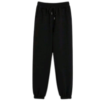CELANA JOGER POLOS PRIA DAN WANITA Sweatpants Jogger Hitam L Bahan Fleece Cotton Kualitas Premium Ha