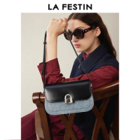 LA FESTIN Original Brand Ladies Leather Bag New 2024 Crossbody Bag Shoulder Bag Handbag Women Luxury Products free shipping