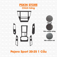 Pajero Sport 2017-2026 Dán decal nội thất vân carbon mờ, vân carbon bóng, vân gỗ, vân sần cao cấp