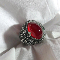 BATU AKIK PERMATA MERAH / RED AGATE unik antik bacan hijau