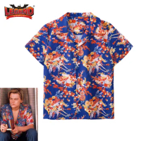 Romeo and Juliet Hawaiian Shirt Cosplay Costume Romeo Shirt 1996 Leonardo Dicaprio T Shirt Flower Button Down Shirt for Men