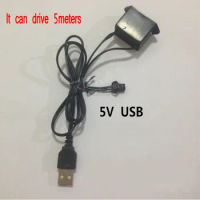 5V USB Connector and 2pin female connector wire accessories drive for flexible led Glow EL Wire lights EL tape within 5meters