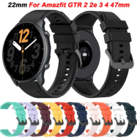 For Amazfit GTR 2 Smart Watch Strap 22mm Silicone Replacement Band For Amazfit GTR 4/3 Pro/2e/47mm/GTR3/GTR2/Balance Bracelet