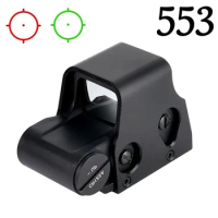 553 Red Dot Sight Tactical Optical Reflex Red/green Holosun Dot Scope Adjustable for Hunting Shooting 558 551 Compact Riflescope