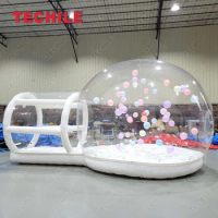 Commercial grade PVC kids balloon transparent tent inflatable bouncing bubble house