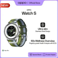 [NEW] OPPO Watch S Smartwatch for Running, Fitness & Health [Ultra-slim Stainless Steel Design, Adva