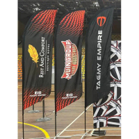 Beach Flag Custom Design : Size 3.3 Meter & 5 Meter