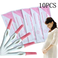 Early Pregnancy Test Strips 10PCS HCG Household Test Pen One-Step Urine Measuring Kit Adult Women Rapid Result Testing Stick
