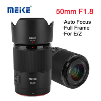 Meike 50mm F1.8 Auto Focus Lens Full Frame Large Aperture For Sony E Nikon Z ZFC Z Z6 Z7 Z50 Z5 Z6II Z7II Z9 Mount Cameras