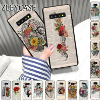 Human anatomy organ in art newspaper Cover For Samsung Galaxy Note9 note10plus note20ultra S23 S21FE S22PLUS S24ULTRA S20FE case