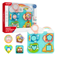 【Playful Toys 頑玩具】聲光形狀配對板(1歲 早教 感統 感覺統合 啟蒙 益智 幼兒玩具 聲光)