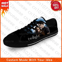 Twilight Saga Movie Vampire Casual Funny Cloth 3D Print Low Top Canvas Fashion Shoes Men Women Lightweight Breathable Sneakers