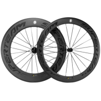 700C 38/50/60/88 Clincher/Tubeless Carbon Wheelset Road Bicycle SUPERTEAM Carbon Wheels