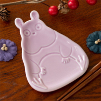 真愛日本 宮崎駿 吉卜力 神隱少女 小少爺鼠 老鼠 和風 日本製 造型陶瓷小豆皿 小盤子