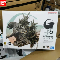 Original Bandai S.h.monsterarts Shm Godzilla -1.0 Godzilla 2023 16cm Anime Figure Model Collectible Toy Room Decoration Gift