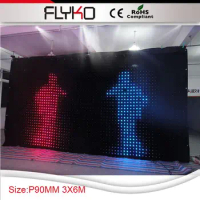 P9 3x6m LED curtain ceiling lights