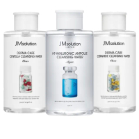 【韓國JMsolution】卸妝水500ml任選1款-H9玻尿酸/積雪草修護/神經醯安(洗卸合一)