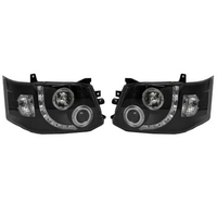 Sunlop Auto Parts LED Head Light L/R Black HeadLamp For Hiace 2010-2013 Car Spare #4021 Accessories