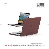 【UAG】(U) Macbook Pro 16吋（2021-2024）輕薄防刮保護殼-霧透紅(M1/M2/M3/M4 Pro/Max)