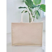 Tas Kanvas Premium Tebal / Totebag Kanvas Custom Print L(40x30x15) Polos
