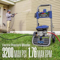 Westinghouse WPX3200e Electric Pressure Washer, 3200 PSI and 1.76 Max GPM, Induction Motor