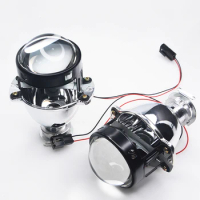 DS 2 Inch 1.8inch Universal Bi xenon HID Projector Lens Silver Black Shroud H1 Xenon LED Bulb H4 H7 Motorcycle Car Headlight