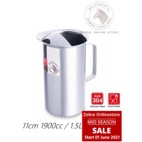 Zebra thailand stainless steel (Zos) Zebra SUS304 Stainless Steel 11cm Water Jug 1.5L / 1900cc WATER