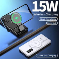 15W Magnetic Wireless Charger for iPhone 14 13 12 Power Bank 10000mAh PD 22.5W Fast Charging for Huawei Xiaomi Samsung Powerbank