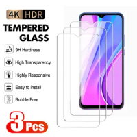 3Pcs Full Tempered Glass For Xiaomi Redmi 8 8A 9A 9C NFC Screen Protector Redmi Note 9 Pro Max 8T 9T Transparent Protective Film