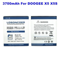 LOSONCOER 3700mAh Mobile Phone For DOOGEE X5 Battery X5 Pro / DOOGEE X5S Battery