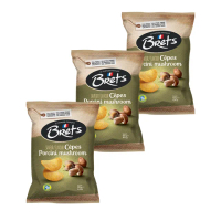 即期品【Brets 布列滋】牛肝菌菇厚切洋芋片125gX3包