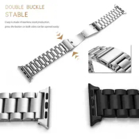 Stainless Steel Watch Bands for Apple Watch 38mm 42mm Link Bracelet Strap Fashion Bands For iwatch Wholesales Butterfly Clasp